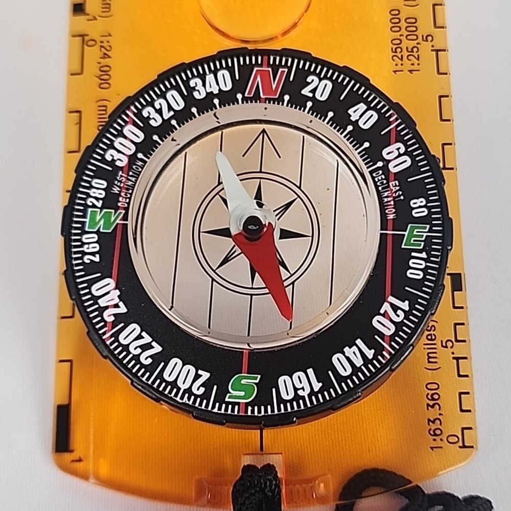 Compass Orienteering Map Reading Navigation Backpacking Hiking Clear Scaled - Picture 2 of 10